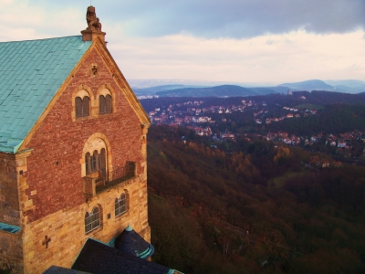 Wartburg mit Blick auf Eisenach