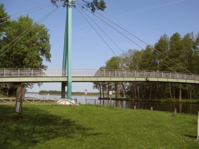 Hängebrücke über die Dahme