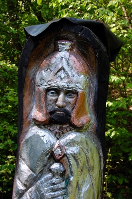 Der geschnitzte Ritter (Detail)