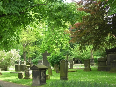 Grabdenkmäler auf dem Gartenfriedhof in Hannover