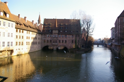Fluss Pegnitz in Nürnberg...