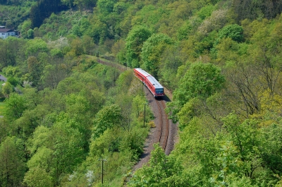 Mit der Regionalbahn (Schienenbus) durch die Eifel