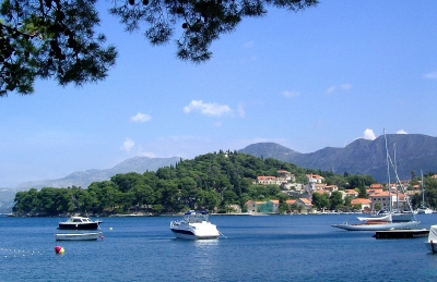 Blick auf Cavtat - kroatische Adria