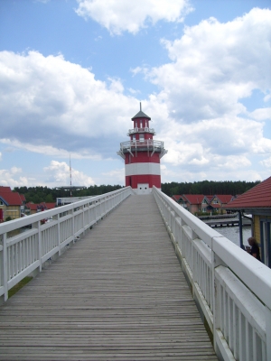 Leuchtturm im Rheinsberger Hafen