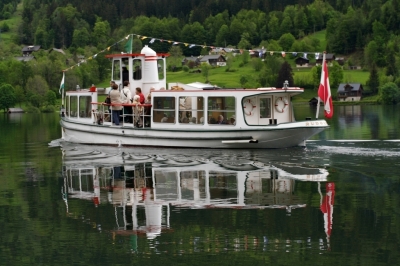 Eine Bootsfahrt auf dem Grundlsee....