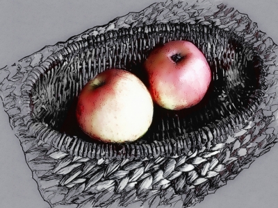 Äpfel im Korb