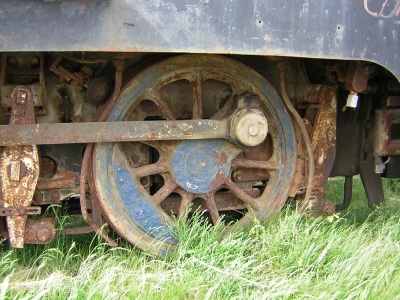 Alte Diesellok im Hafen von Esbjerg/Dänemark, Detail (2)