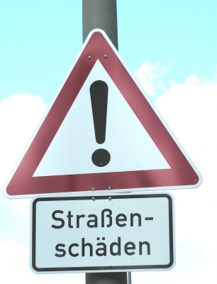 Achtung Strassenschäden in Erlangen