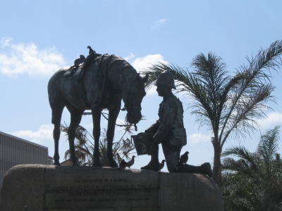 Denkmal für das Pferd in Swakomund Namibia