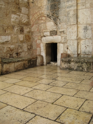 Geburtskirche in Bethlehem - Eingang zur Kirche