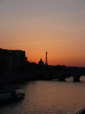 Paris im Sonnenuntergang