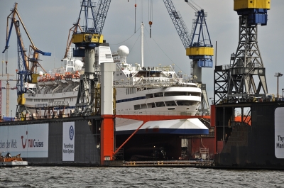 Schiff im Dock