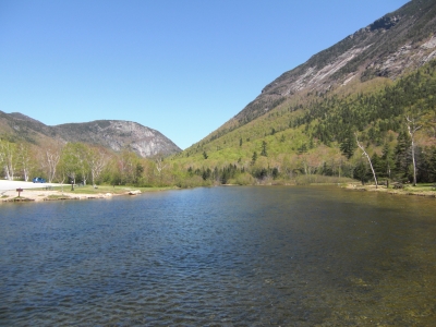 Landschaft um White Mountain bei Willey Pond