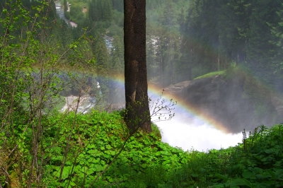 Regenbogen am Krimmler Wasserfall