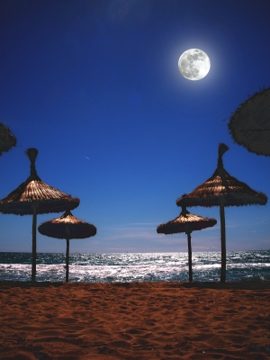 Mondschein am Strand