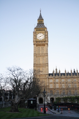 der Uhrturm am Palace of Westminster in London