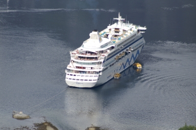 Aida Aura im Geiranger Fjord