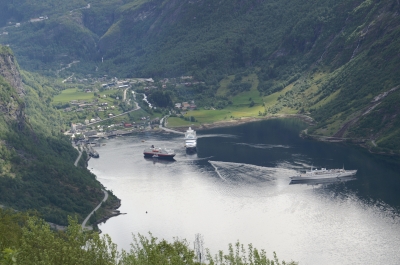 Blick in den Geiranger Fjord 2