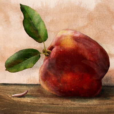Apfel  Pixelmalerei