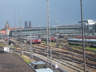 Gleisvorfeld des Münchner Hauptbahnhofs