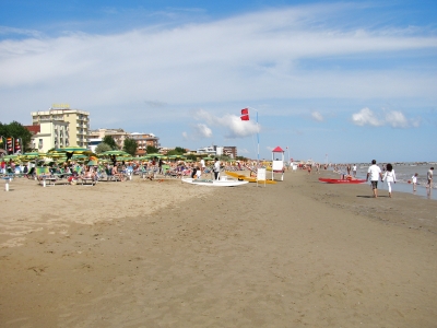 Am Strand von Rimini...