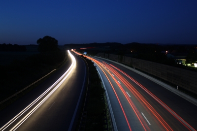 Autobahn bei Nacht 2