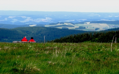 Ausblick vom Belchen-Gipfel