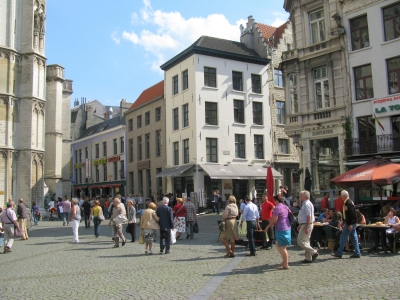 In der Altstadt von Antwerpen ( Belgien )