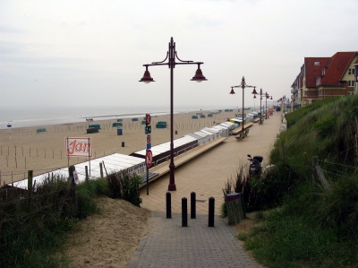 Küste in De Haan ( Belgien )