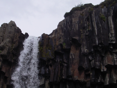 Wasserfall Svartifoss in Südisland.