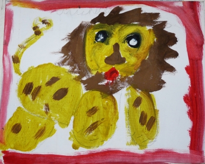 Kinderbild: Löwe (7J)