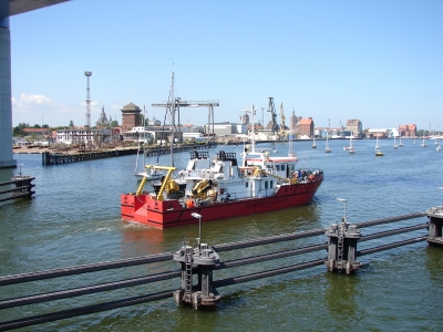 Schiff Gewässeraufsicht Stralsund