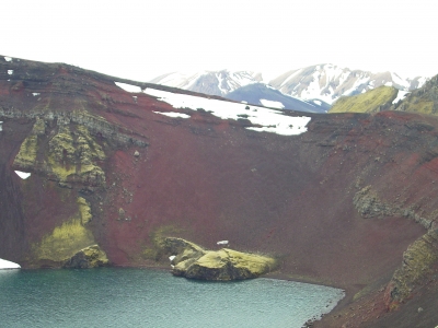 Vulkankrater mit See (Island)