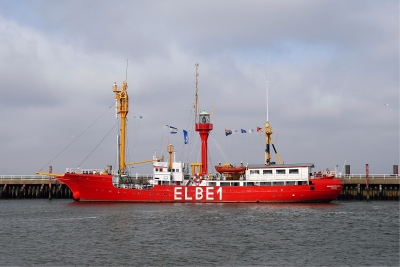 Feuerschiff " Elbe 1 " in Cuxhaven