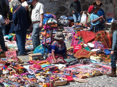 Souvenierverkäuferin in Antigua