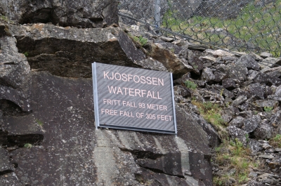 Kjosfossen Wasserfall