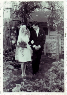 Hochzeit 1967, meine Mutti und mein Vati