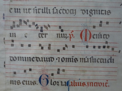 Mittelalterliche Musiknoten