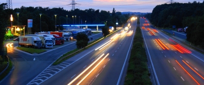 Autobahn bei nacht