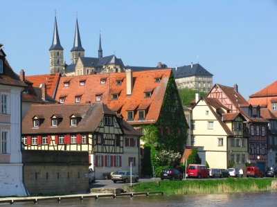 Blick auf Kloster Michelsberg in Bamberg