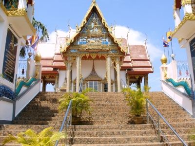 Eingang zu einem Tempel in Korat - Thailand