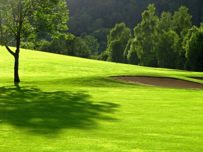 Abendstimmung auf dem Golfplatz