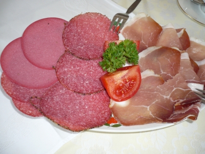 Wurst u. Schinkenplatte