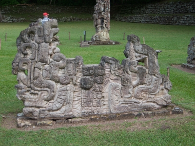 Skulptur in Copan