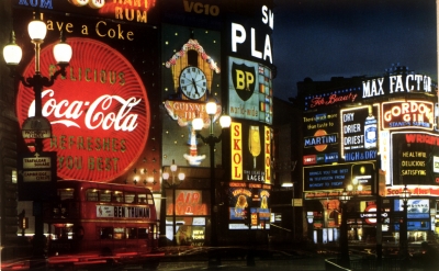 1968 Picadilly Circus in London