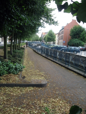 An der alte Stadtmauer: Moespikvest, Tienen, Belgien