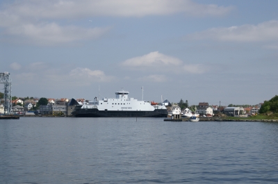 Fähre im Hafen von Stavanger