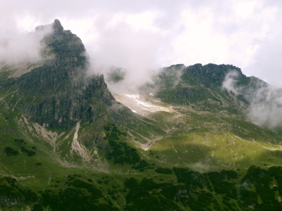 Allgäuer Alpen in Wolken