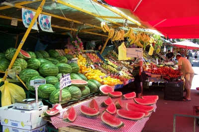 Marktstand in Pula