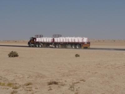 Verkehr in der Namib-Wüste